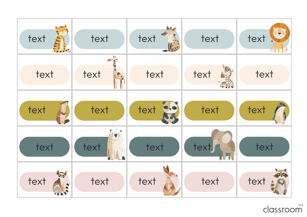 Wild Animal Zoo Theme Editable Teacher Toolbox Labels  ZOO TALES Classroom Decor by classroomHQ