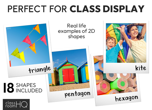 Non Fiction 2D Shape Posters with Real Life Photos