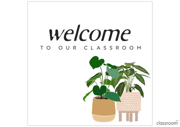 PLANT LIFE Classroom Door + Bulletin Board Display