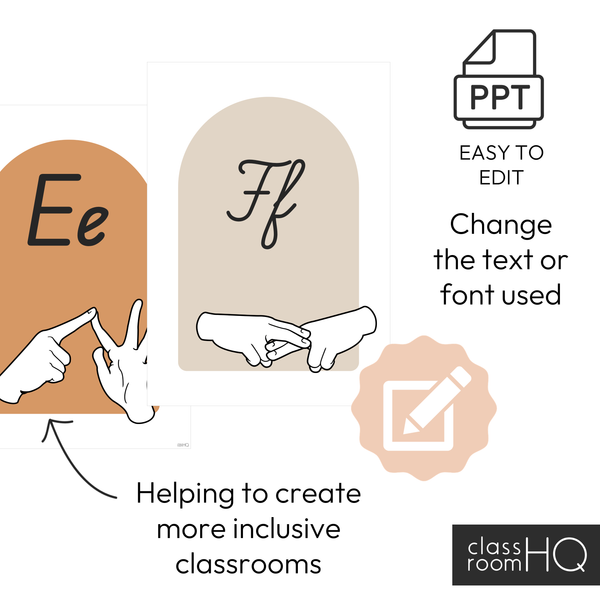 BOHO RANCH ASL Alphabet