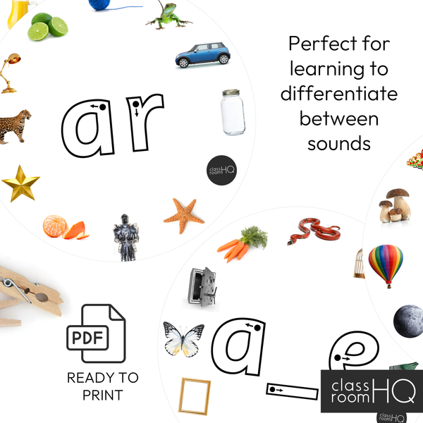 Digraph Sound Picture Wheels