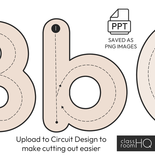 B+W NEUTRALS Traceable Letter Alphabet Display