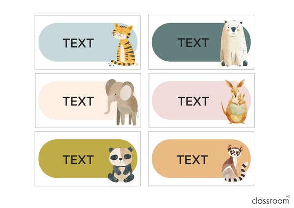 Wild Animal Zoo Theme Editable Teacher Toolbox Labels  ZOO TALES Classroom Decor by classroomHQ