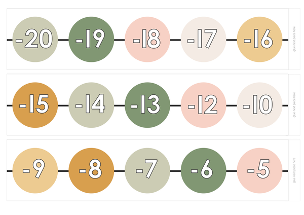 HAZY DAISY Number Line