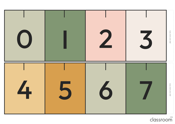 HAZY DAISY Number Line