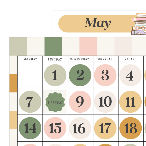 HAZY DAISY Classroom Calendar