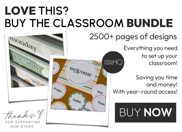 HAZY DAISY Classroom Calendar