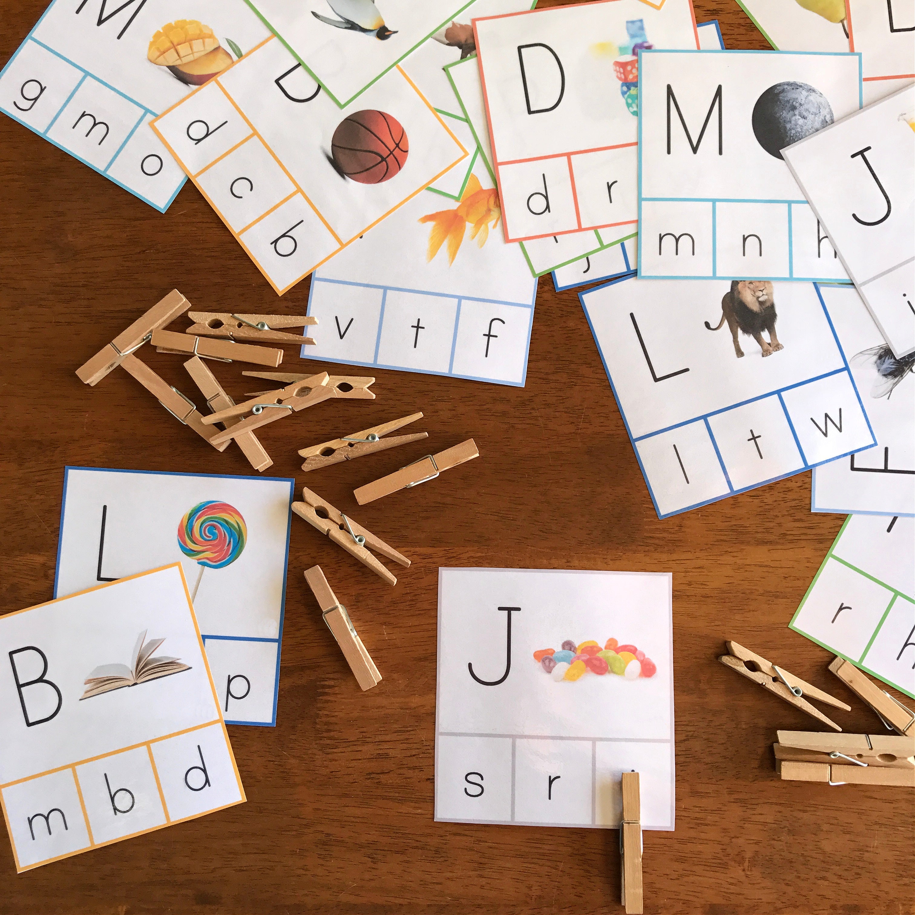 Upper and Lower Case Letter Match Activity Cards - classroom HQ